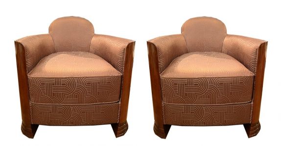 Pair of Art Déco armchairs