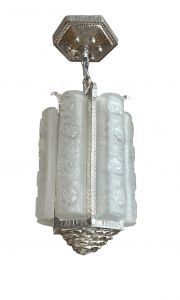 Degué Deckenlampe Art Déco Deckenlampe von "Degué" in Ampelform. Frankreich um 1930.
