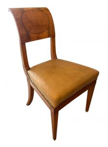 einzelner früher Biedermeier Stuhl, Hessen um 1810-1815