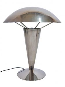 Art Deco Schreibtischlampe original Chrom