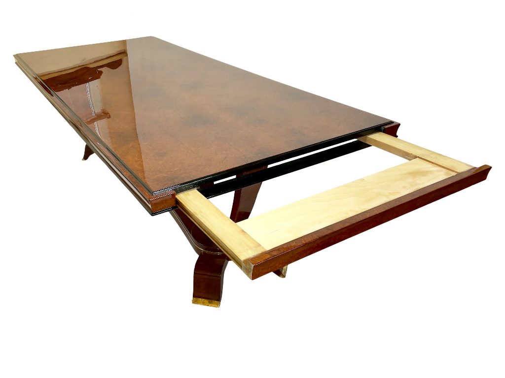 Art Deco dining table Amboina structure