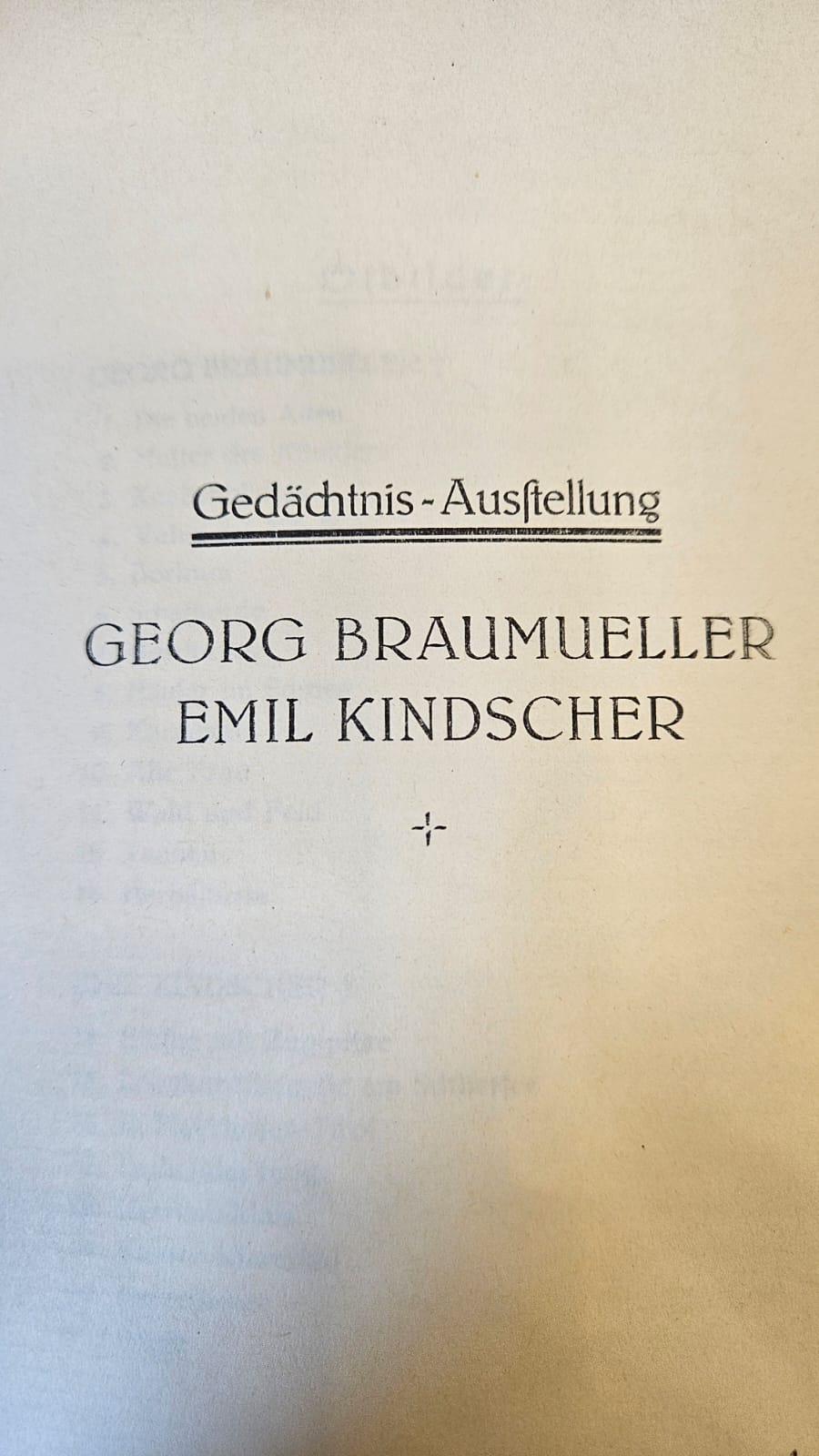Gedächtnis-Ausstellung Emil Kindscher