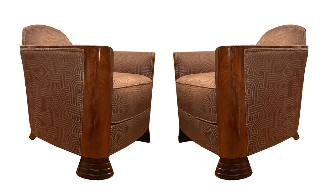 Pair of Art Déco armchairs