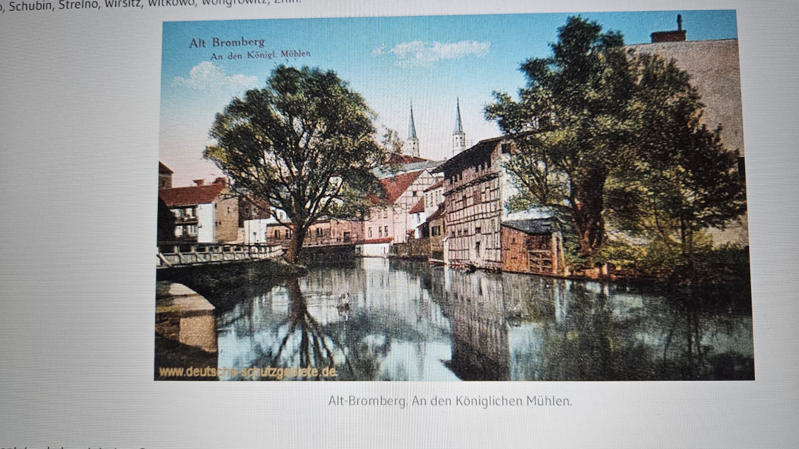 Die Herkules Mühlen in Alt-Bromberg auf einer Postkarte