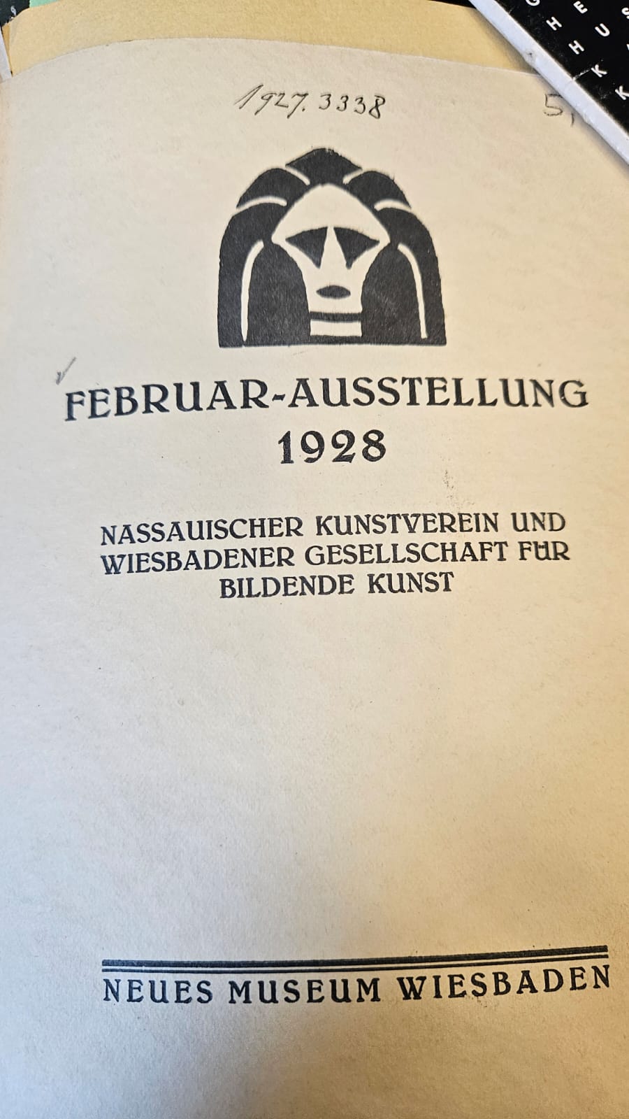Februar Ausstellung 1928 im Nassauischen Kunstverein und Wiesbadener Gesellschaft für Bildende Kunst