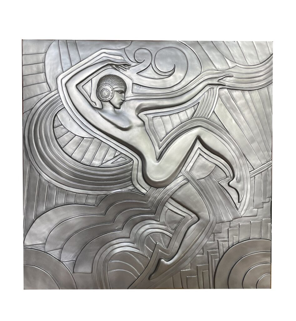 Wandrelief „ Ballets Russes“ Neuanfertigung im Stile des Art Déco.