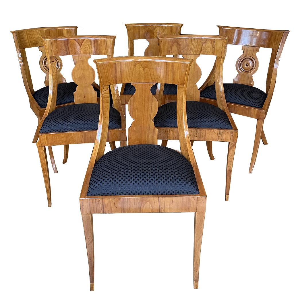 Biedermeier cherrywood chairs