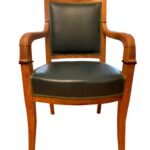 Pair of identical Biedermeier armchairs Southwest Germany around 1820.