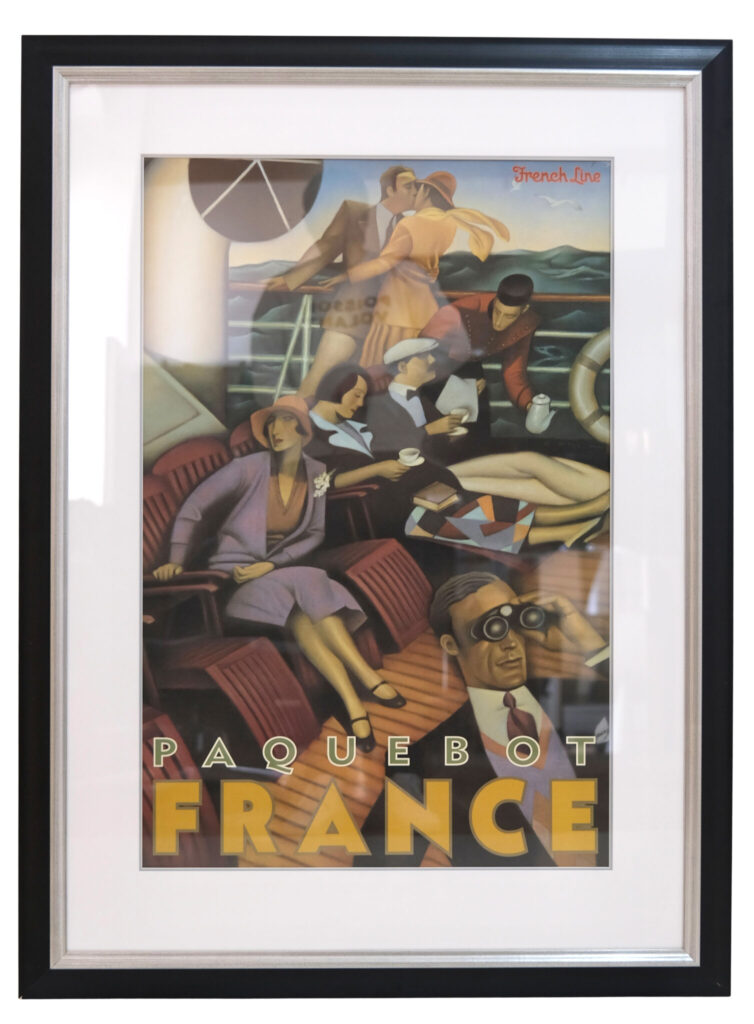 Plakat aus dem Art Deco " France"