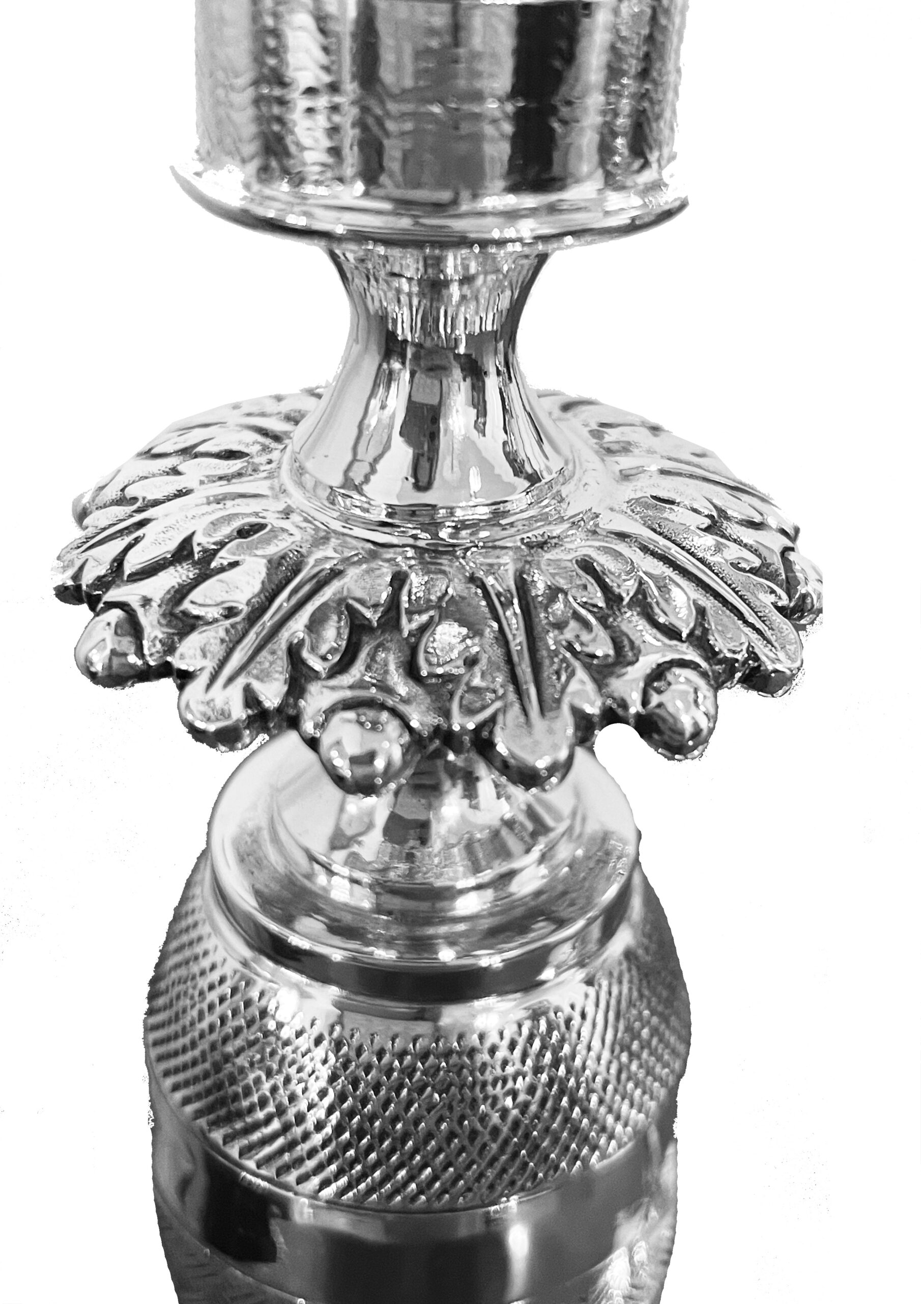  Biedermeier Silver candlestick