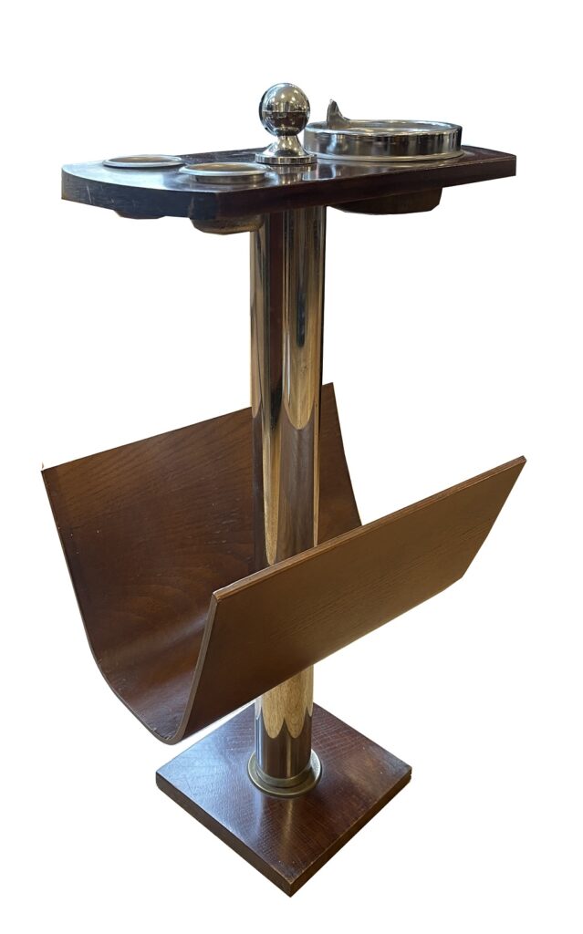 Zeitungsständer Art Deco Esche gebeizt. Höhe: 54 cm | Breite: 29,5 | Tiefe: 21 cm Nr. 2645