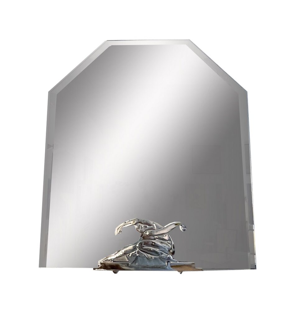 Facettiertes Spiegelglas. Höhe: 80 cm | Breite: 70 cm