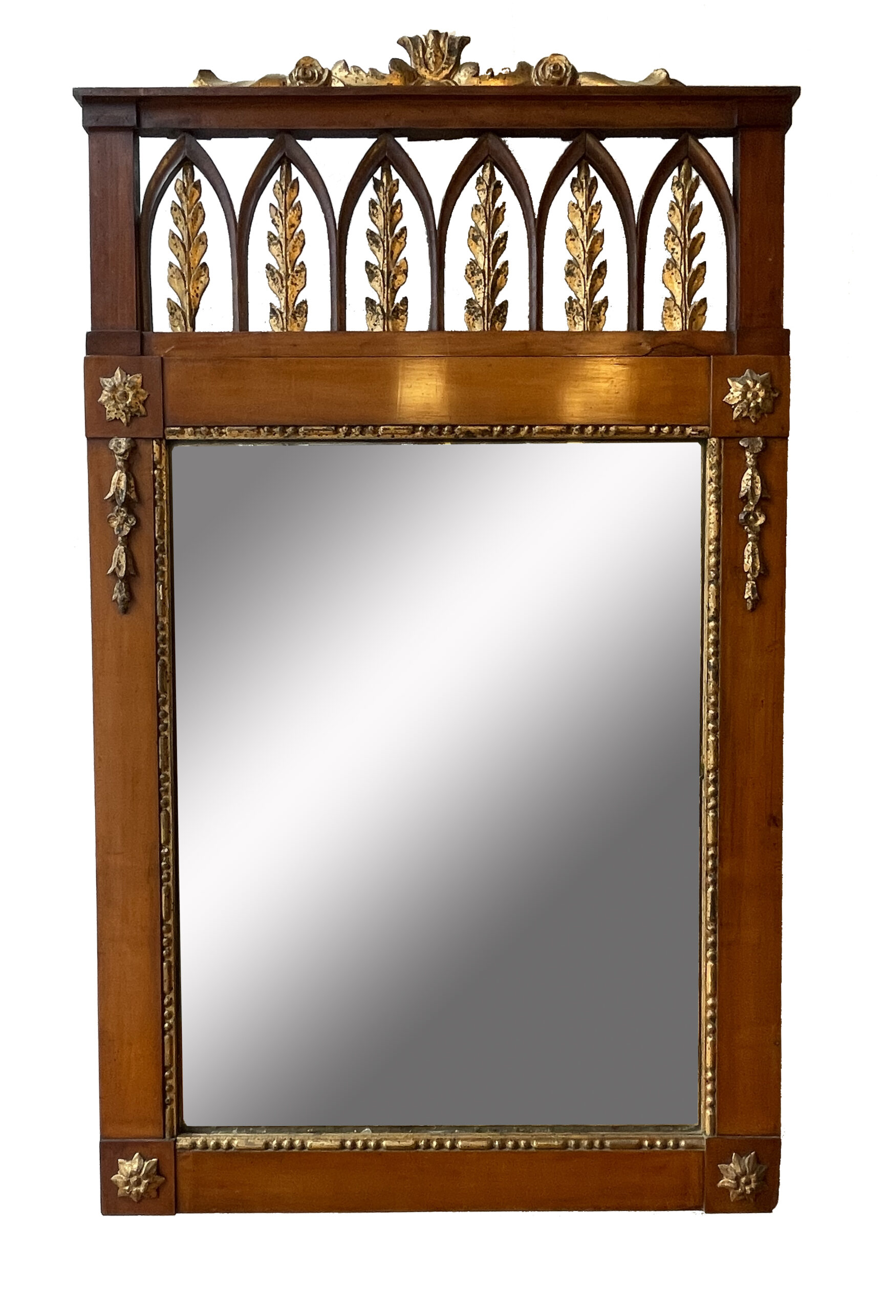 Mirror Classicism Cherrywood partially gilded