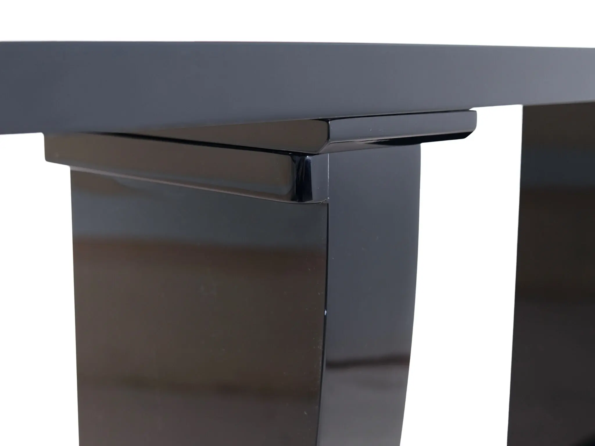 France, circa 1930. Console table with a modernist base.