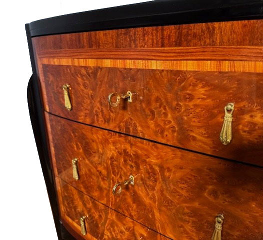 Art Déco Kommode Ulmenwurzelholz Frankreich um 1930