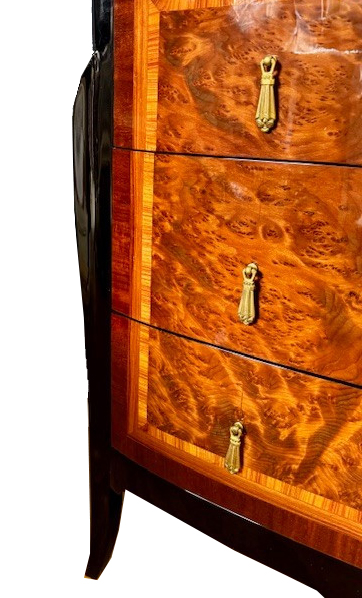 Art Déco Kommode Ulmenwurzelholz Frankreich um 1930