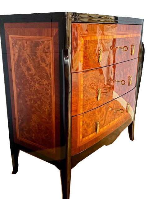 Art Déco Kommode Ulmenwurzelholz Frankreich um 1930