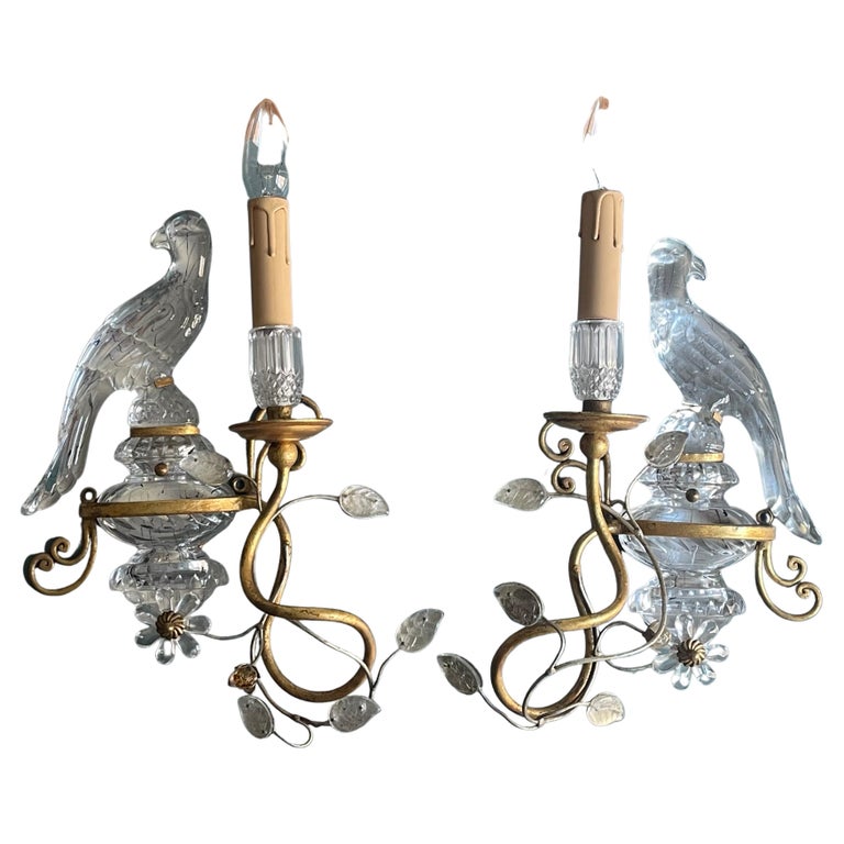 Pair of Parrot Wall Lamps