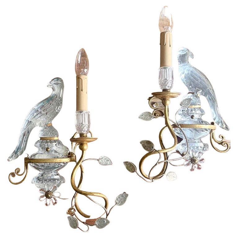 Pair of Parrot Wall Lamps