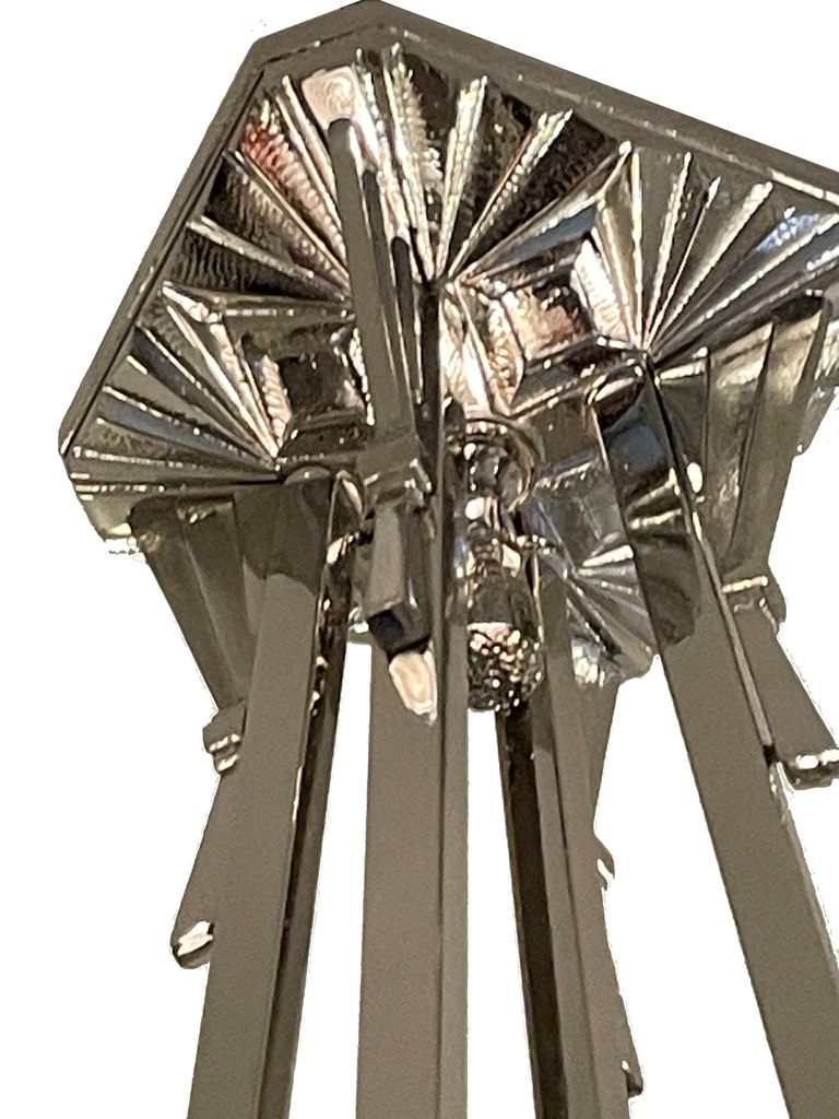 Zierliche Deckenlampe in Blütenform von Degué,Frankreich um 1925 Art Déco 